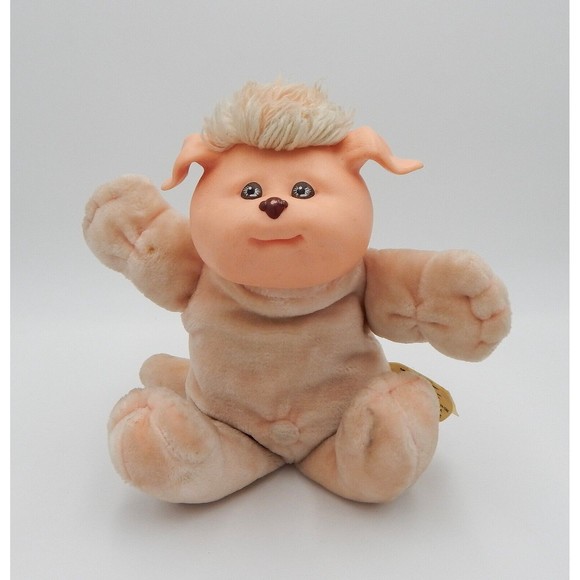 Cabbage Patch Kids KOOSAS Pet Dog Stuffed Animal Doll 1983 Brown Eyes Coleco - Picture 1 of 13